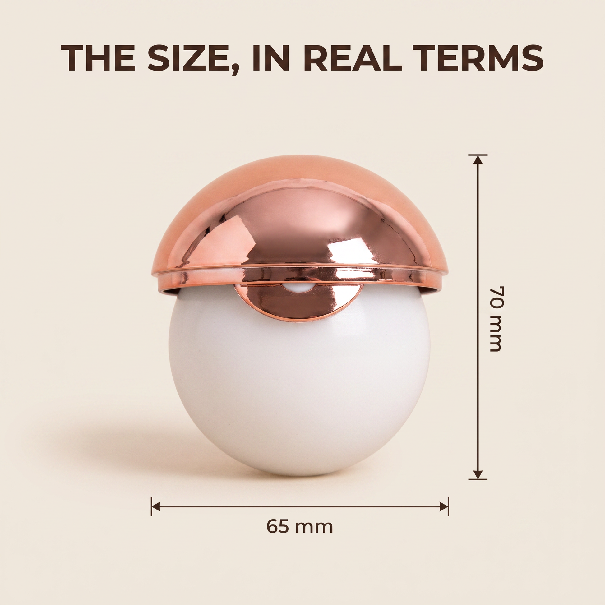 Dimensions of the lint remover ball: 65 mm gel ball, 70 mm including the cover